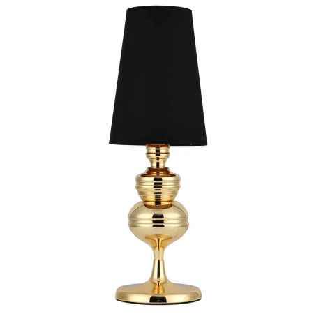 Lampa stołowa QUEEN CZARNO ZŁOTA MT-8046-18 black gold - Step Into Design